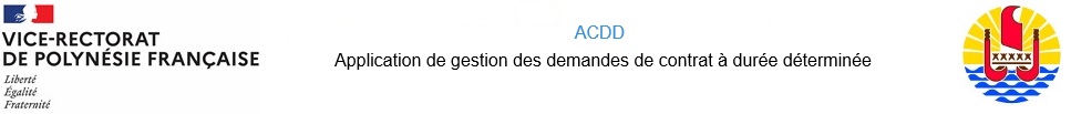 ACDD-Application de gestion des demandes de Contrat à Durée Déterminée