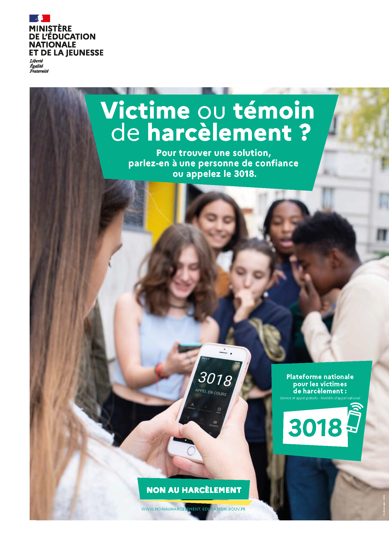 Victime ou témoin de harcèlement ?