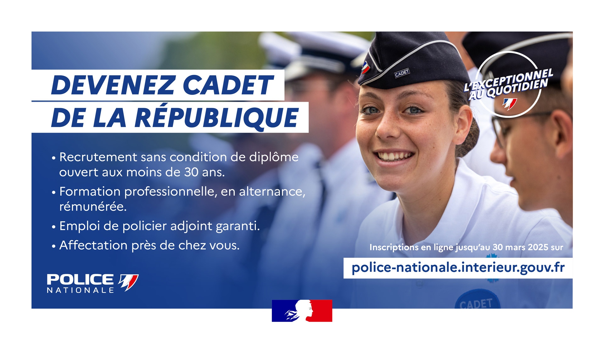 Devenez cadet de la République