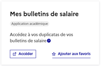 Portail Arena - Espace personnel - Mon dossier RH - Mes bulletins de salaire