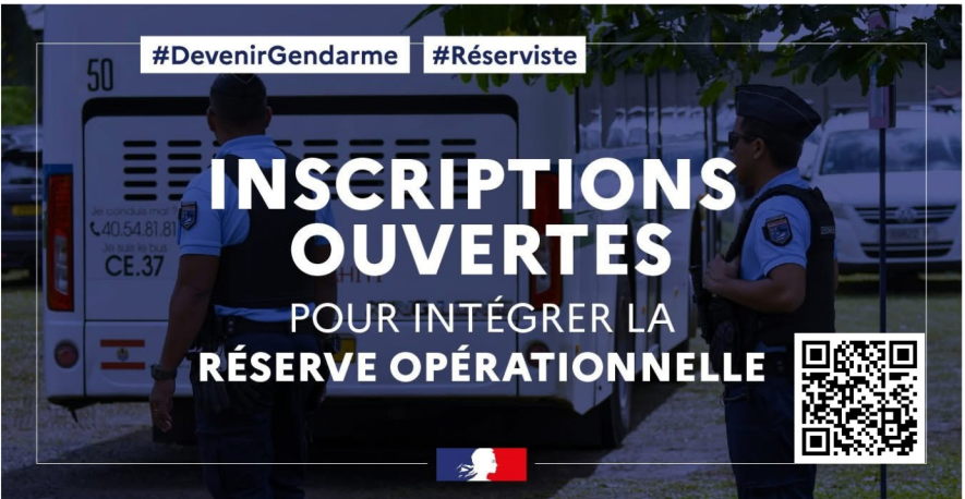 Inscriptions ouvertes réserve opérationnelle gendarmerie