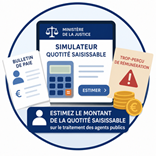 Simulateur de saisie sur salaire - quotité saisissable