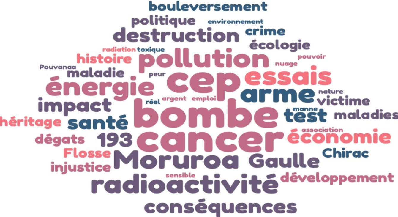 nuage de mots, formation fait nucléaire Paea juin 2021