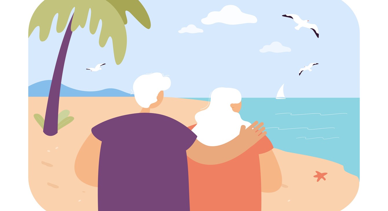 Couple senior outre-mer