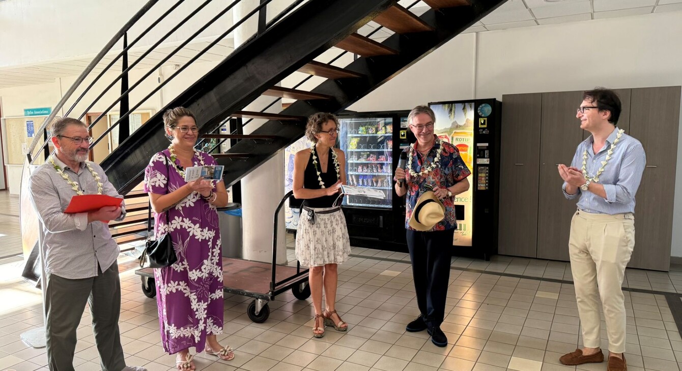 Visite de la JPO de l’UPF par le Vice-recteur et la Ministre