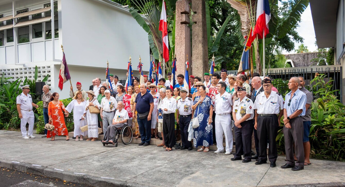  80 ans du retour des tamarii volontaires du Pacifique
