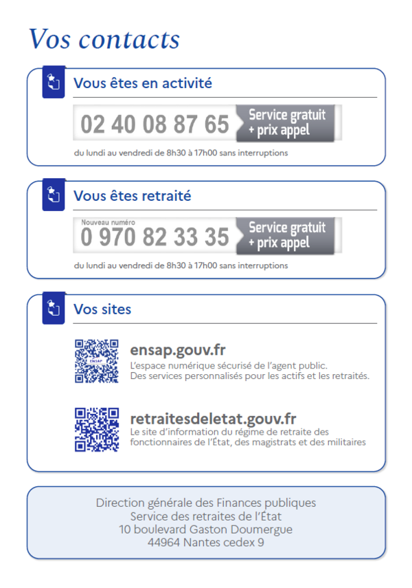 Vos contacts ENSAP