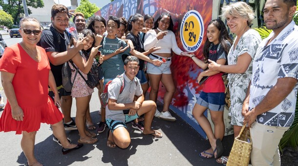  Inauguration de la fresque « Génération 2024 »