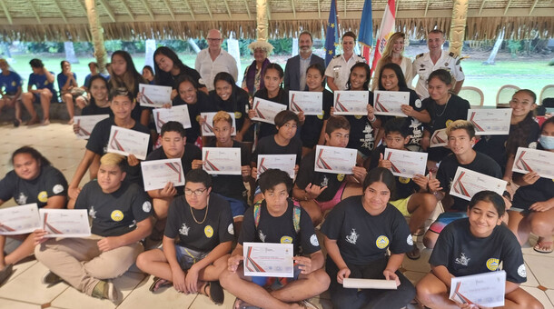 Cérémonie de signature de conventions de cadets de la sécurité civile