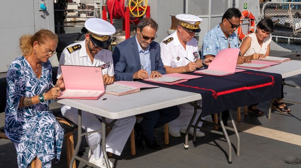 Signature de la convention Classe Défense Collège de Punaauia – TERIIEROOITERAI