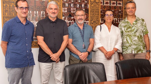 Visite de la délégation de l’Université de Perpignan et du CRIOBE au Vice-rectorat