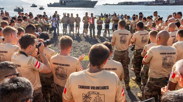 80 ans du retour des tamarii volontaires du Pacifique
