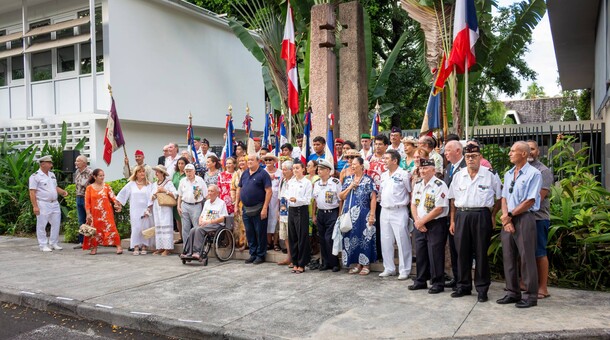 80 ans du retour des tamarii volontaires du Pacifique