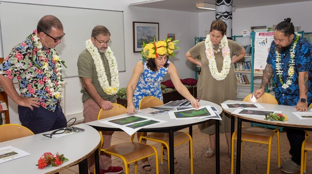 Visite du vice-recteur au collège de Hitia'a
