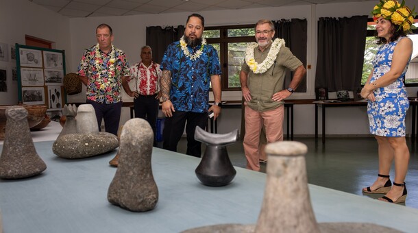 Visite du vice-recteur au collège de Hitia'a