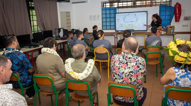 Visite du vice-recteur au collège de Hitia'a