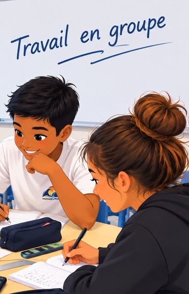 Illustration d'un travail en groupe