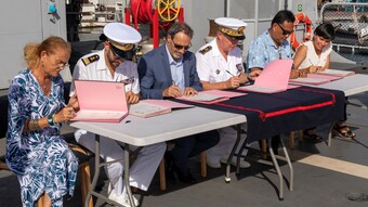 Signature de la convention Classe Défense Collège de Punaauia – TERIIEROOITERAI
