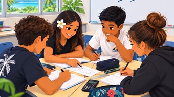 Illustration d'un travail en groupe