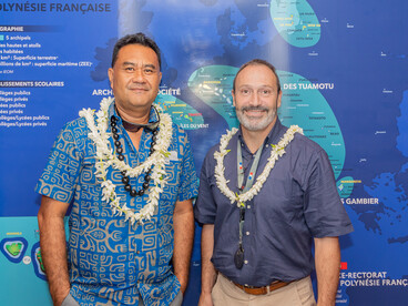 Visite de M. le ministre de l'éducation de Polynésie française : Rony Teriipaia