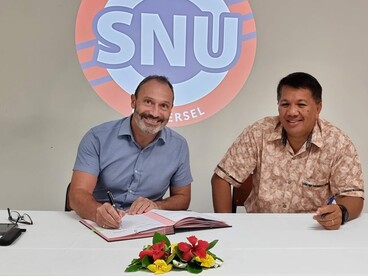 Signature de la convention dans le cadre du SNU