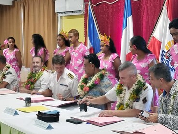 convention classe de défense et de sécurité globale entre la compagnie du RSMA-Pf de Hao et le collège de Hao