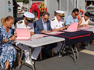Signature de la convention Classe Défense Collège de Punaauia – TERIIEROOITERAI