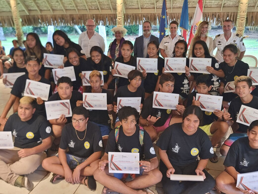Cérémonie de signature de conventions de cadets de la sécurité civile